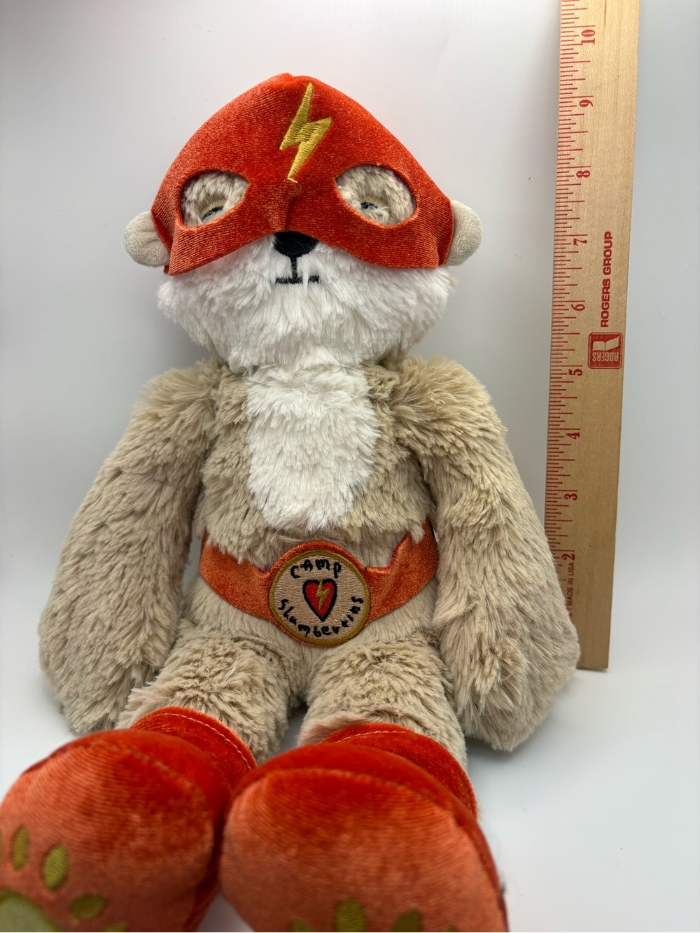 Slumberkins OtterKin 14” Plush Hero Special Edition Camp Superhero Mask NO